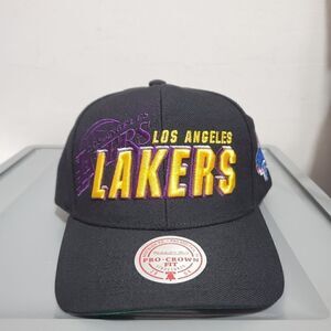 LA Lakers Draft 1996 Shadow Mitchell & Ness Hat Snapback Cap Kobe Bryant NWT